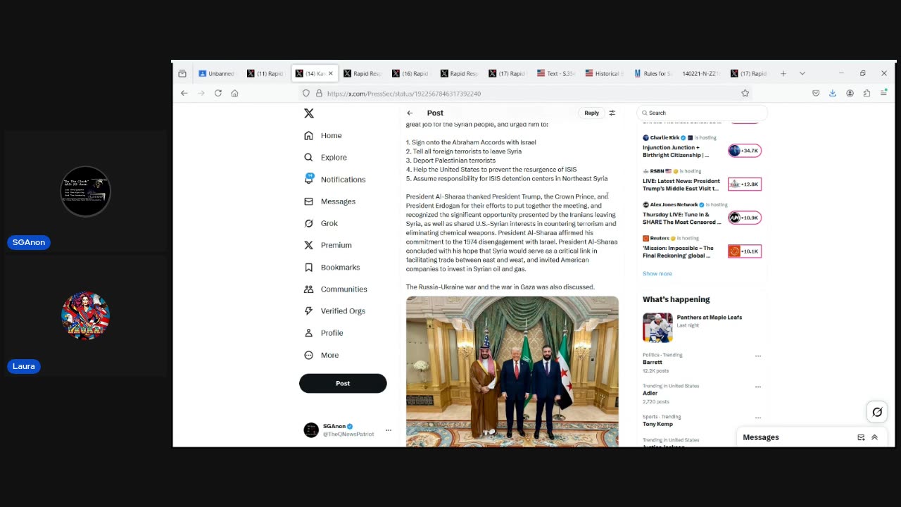 5/15/25 | On-The-Clock with SGAnon (Ep1) POTUS 45 / Middle East / US Schoolchildren Computer Games