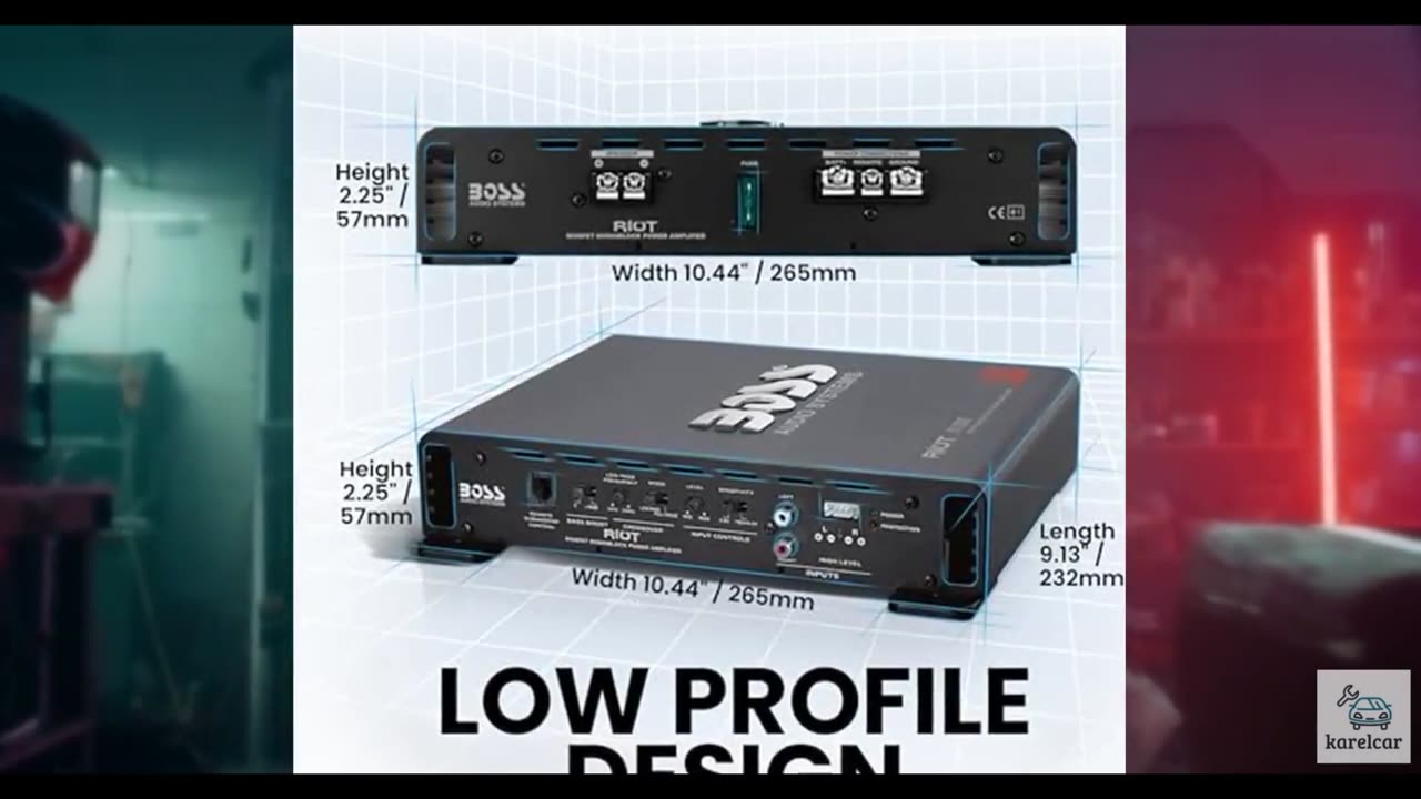 BOSS Audio Systems R1100M Monoblock Car Amplifier - 1100 High Output, 2-8 Ohm St