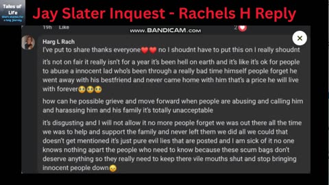 Jay slater inquest rachel zak n ayub replys