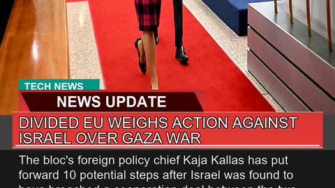 Divided EU Weighs Action Against Israel Over Gaza
