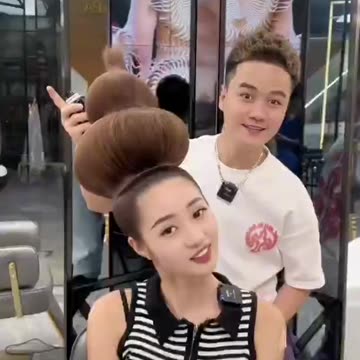 Hair styling, from the hairstylist of Chinese folk masters.