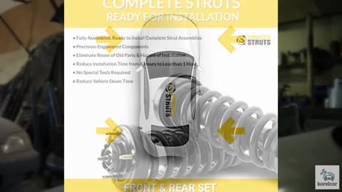 COMPLETESTRUTS - Front Complete Strut Assemblies with Coil Springs and Rear Shoc