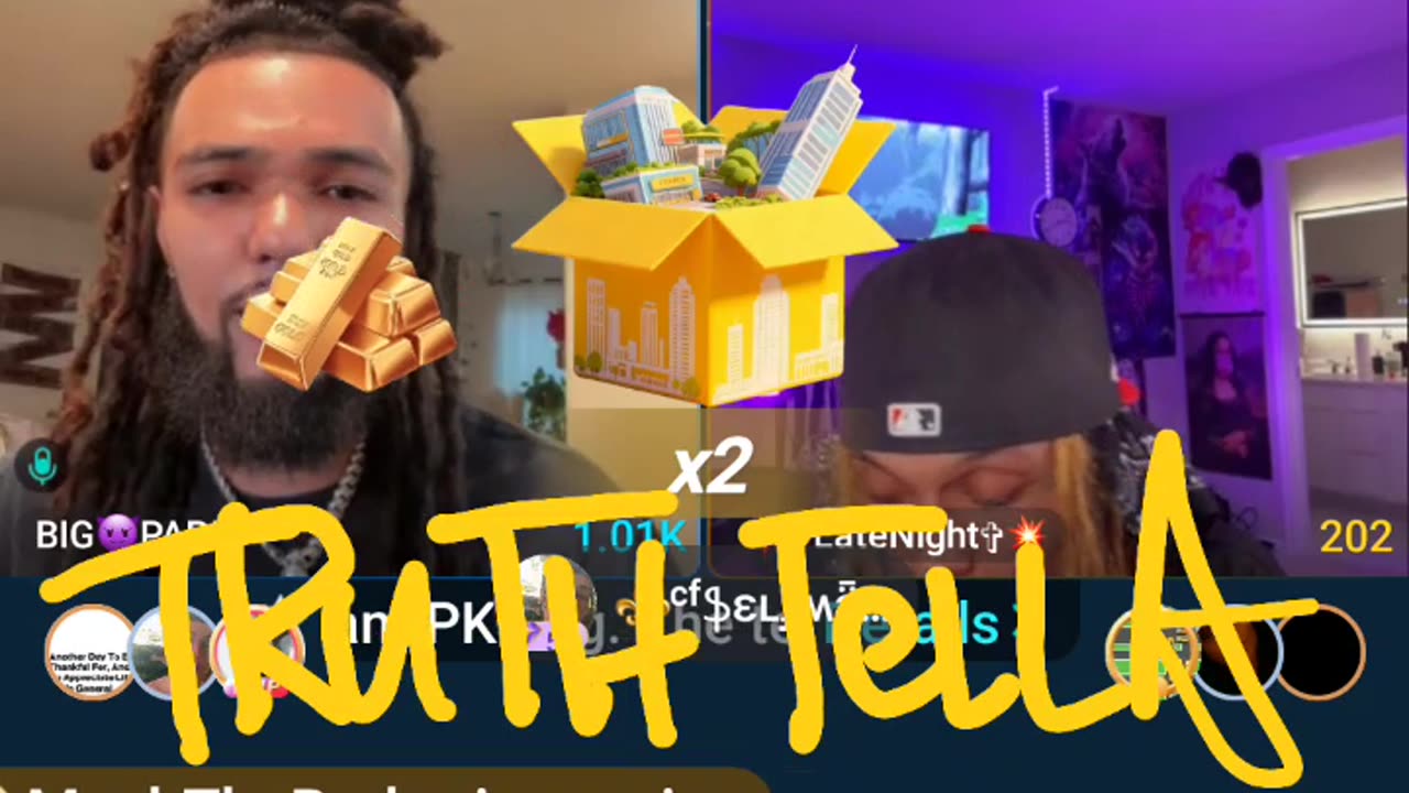 PAPI SHOWS DAREALSUPABIHH 100K CASH & CALLS HIM BROKE DURING TEAM PK WITH LIYAH, FLOCKO & LATENIGHT