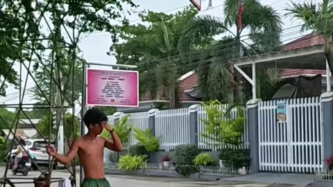 Tomacruz Street in Cabanatuan City, Nueva Ecija in the Philippines