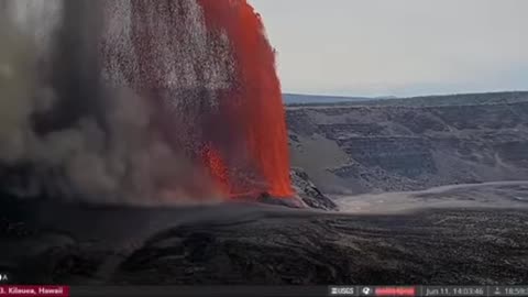 Footage From Kilauea Volcano In Hawaii (06/11/25)