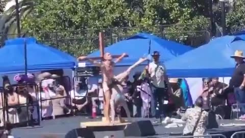 Drag queen group is mocking Jesus and Christianity in an ‘blasphemous’ Easter show to kids