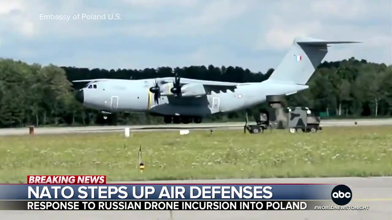 NATO steps up air defenses after Russia violates Poland's airspace