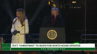 President Trump and The First Lady Participate in the National Christmas Tree Lighting