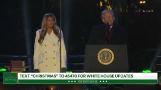 President Trump and The First Lady Participate in the National Christmas Tree Lighting