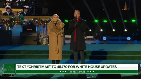 President Trump and The First Lady Participate in the National Christmas Tree Lighting