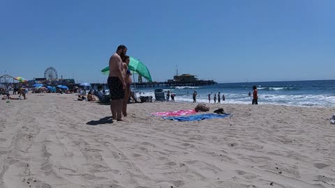 The Captain's View. Santa Monica State Beach, Santa Monica, California.