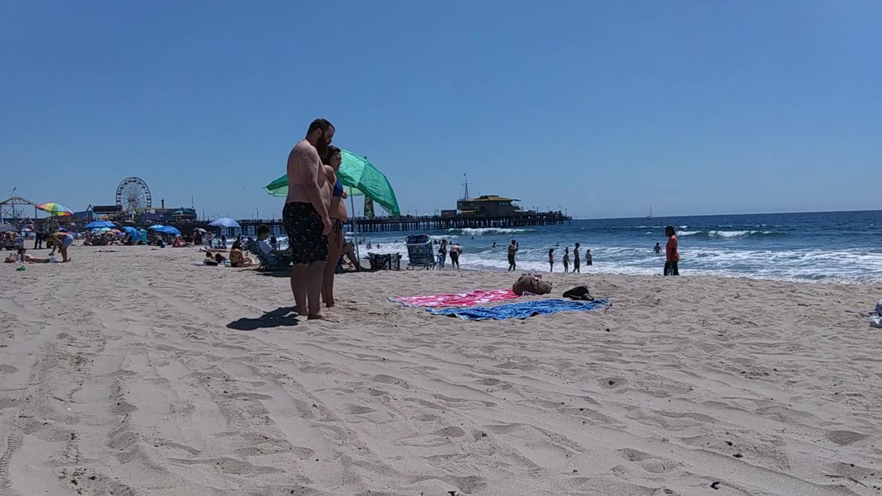 The Captain's View. Santa Monica State Beach, Santa Monica, California.