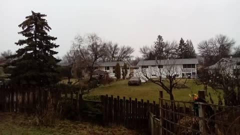 Rain 🌧️ And Snow ❄️ In Kelowna BC 🇨🇦 March 23 2025
