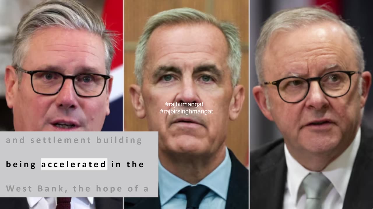 Britain, Canada and Australia Recognize Palestinian State