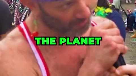 Liberal man EXPOSES himself in front of children, to mock Christianity..