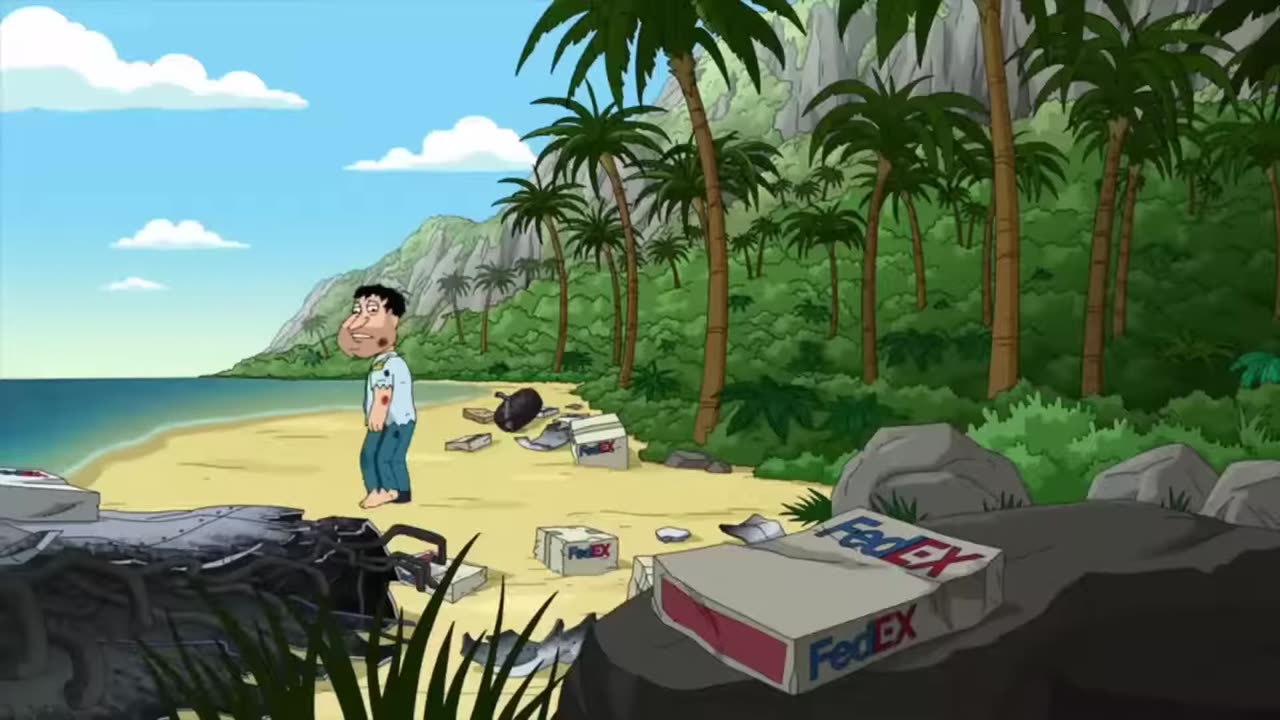 Family Guy but its Cast Away