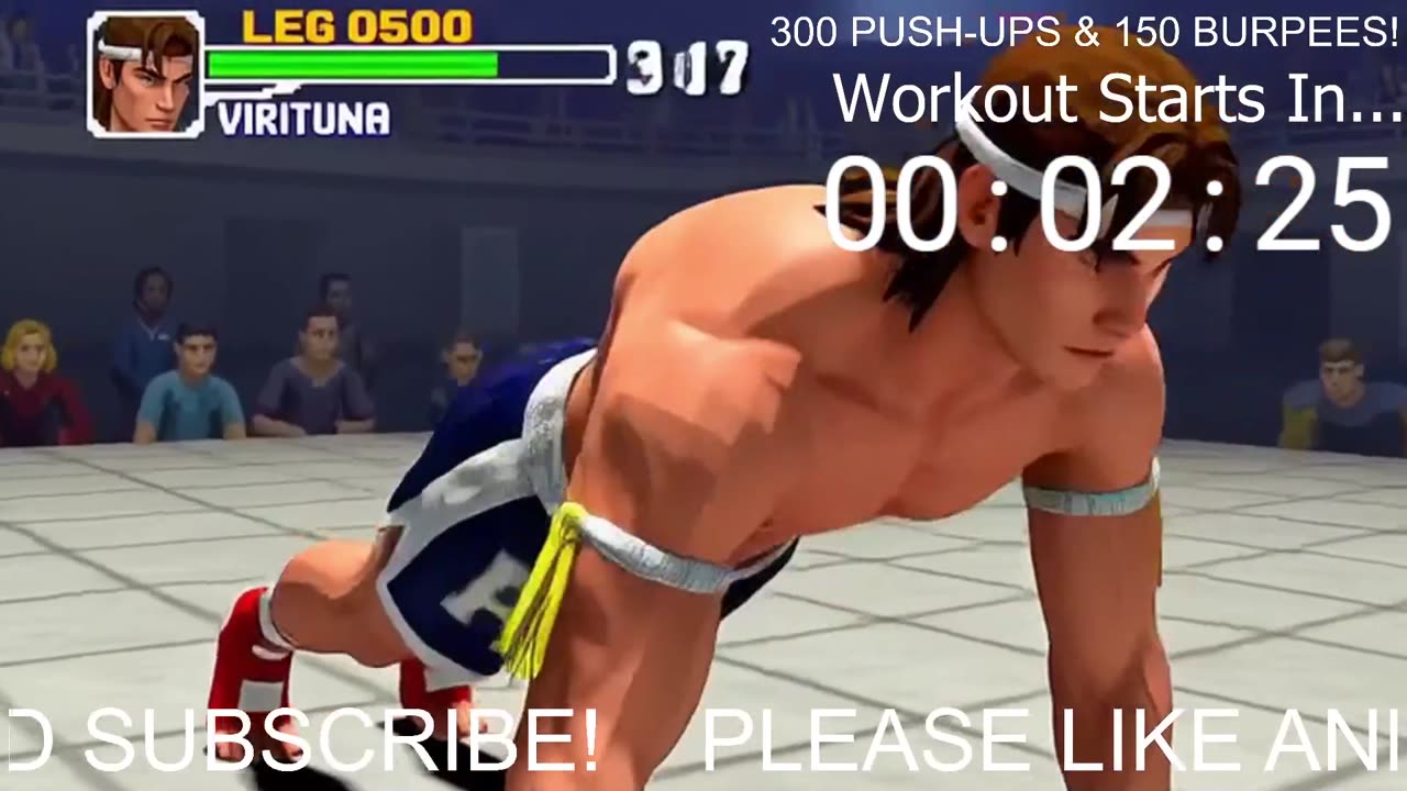 Everyday 450 push ups and 180 Burpees!