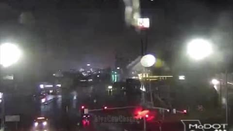 Timelapse video of the tornado warned storm in Rolla, Missouri, from a live traffic cam.