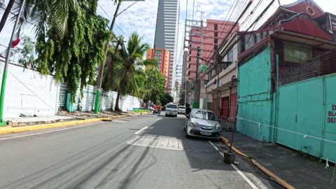 Nice Morning on A. Rivera Street in Manila City in the Philippines