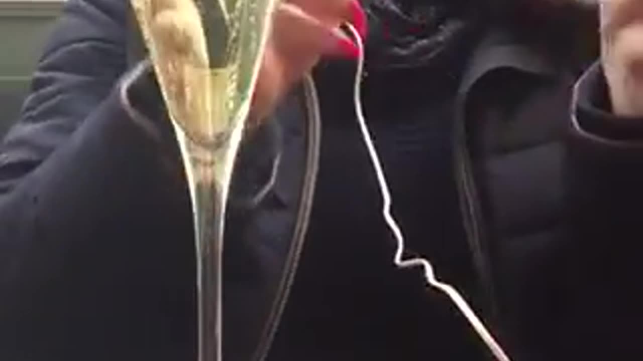 champagne time at Searcys bar, St Pancras st, London