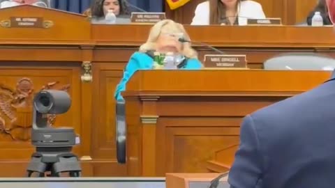 Michigan Democrat Rep. Debbie Dingell is passed out in the hearing room!