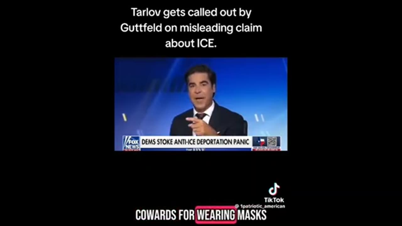 Guttfeld/Watters calling out the ICE lies ..