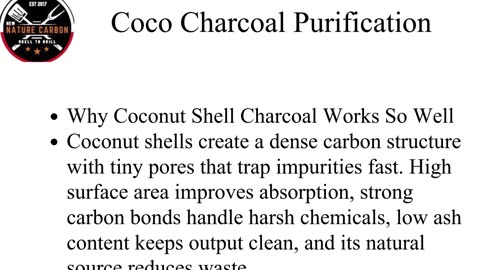 The Benefits of Using Coco Charcoal in Chemical Purification and Filtration