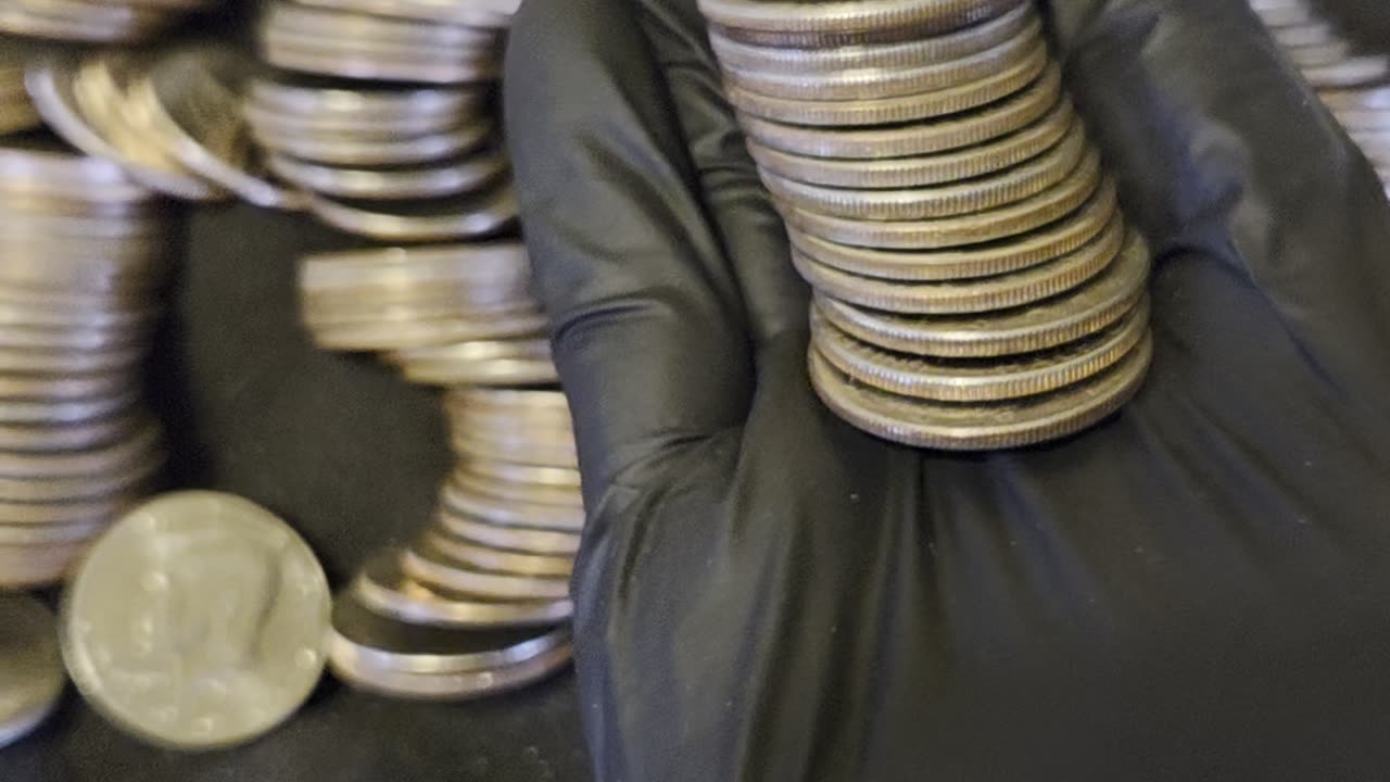 SILVER HUNTING $100 BANK ROLL 1/2 dollars
