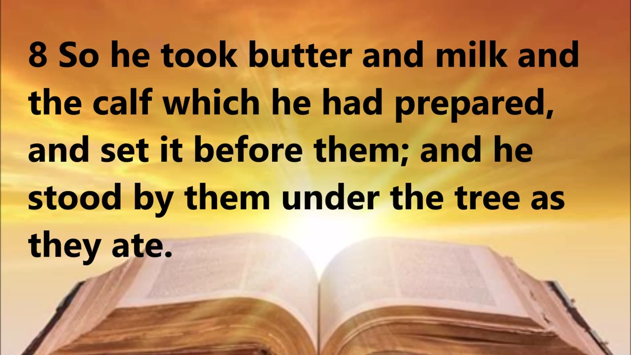 Sarah and Abraham prepare a meal for their visitors.