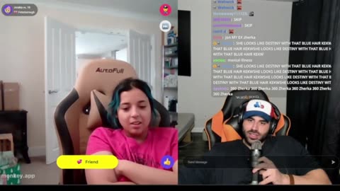 Zherka show off hi srizz on omegle