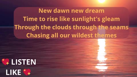 🌄✨ New Dawn, New Dream 🌄✨