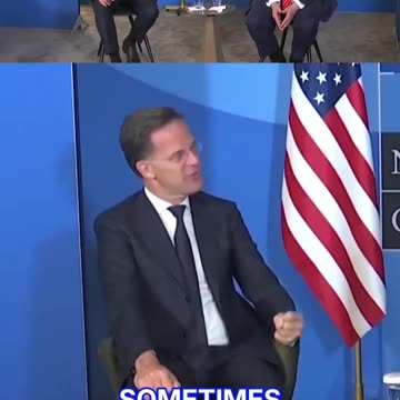 Rutten, the head of NATO calling Trump daddy