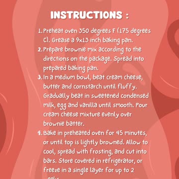 Cheese Cake Topped Brownies