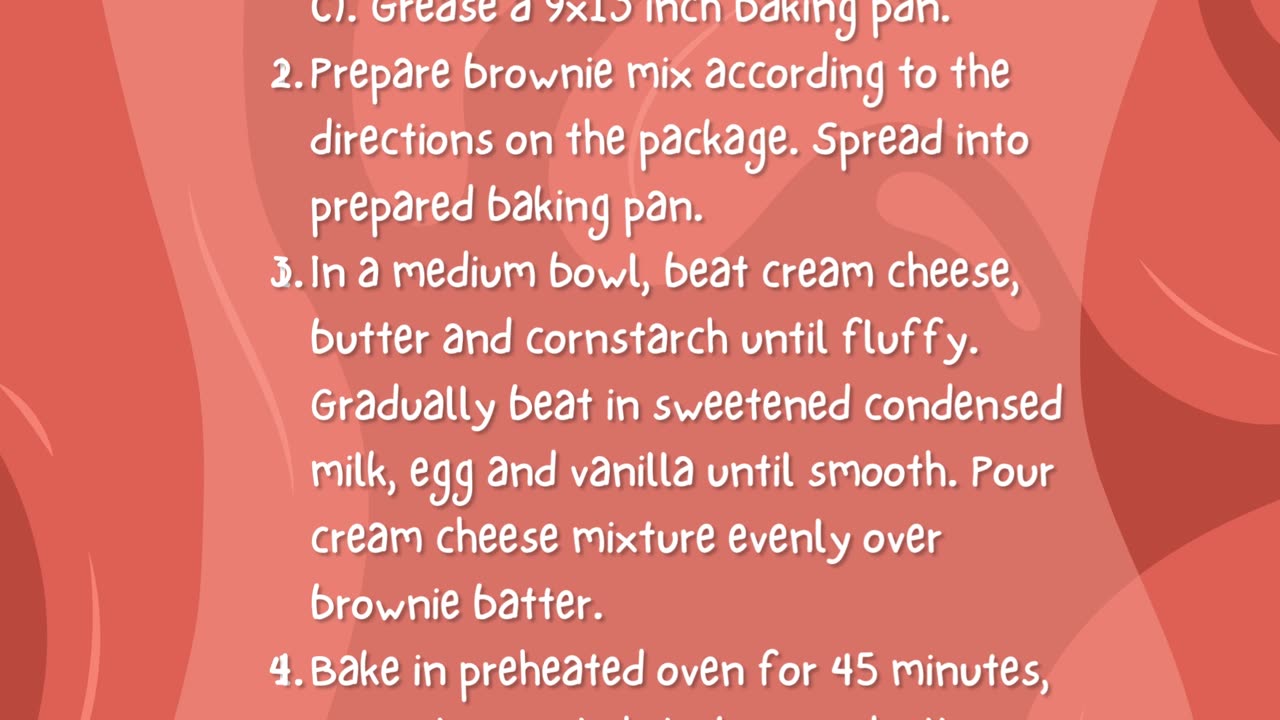 Cheese Cake Topped Brownies