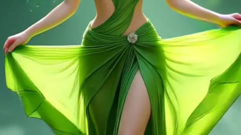 Ethereal Green Tea Goddess | Surreal Digital Art in Photorealistic Fantasy