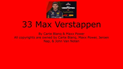 33 Max Verstappen