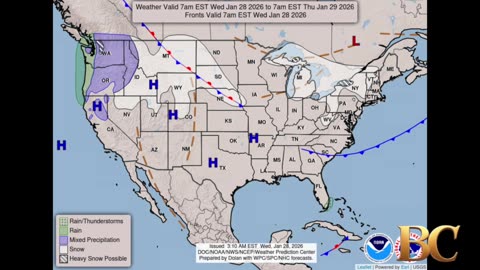 National Weather Forecast (January 28, 2026)