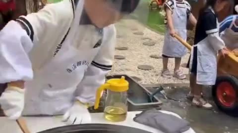 Little Chefs in Action! 🧑‍🍳 Mastering the Wok! 🔥