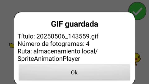 Make a GIF from Sprite Images | Sprite animation player - on Google Play & Itchio #pikachu