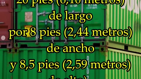 ¿Cuál es la medida universal de los contenedores?