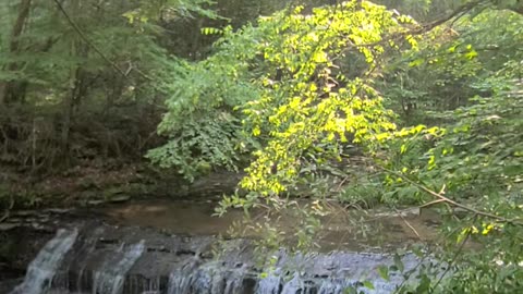 Treman Park Gorge Trail Ascent: Side Path Waterfall