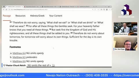 Navajo Nation Outreach - Episode #016 - Mental Health - OvercomersTV.Live