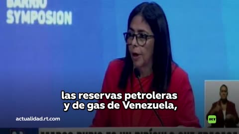 Delcy Rodríguez: EE.UU. quiere los recursos naturales de Venezuela