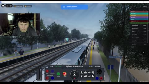 playing Trackside Railway on Roblox
