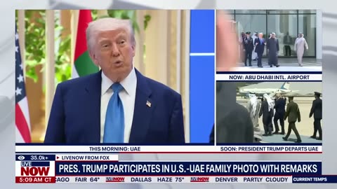 Trump departs Abu Dhabi 'my daughter had a baby, I'm going home'