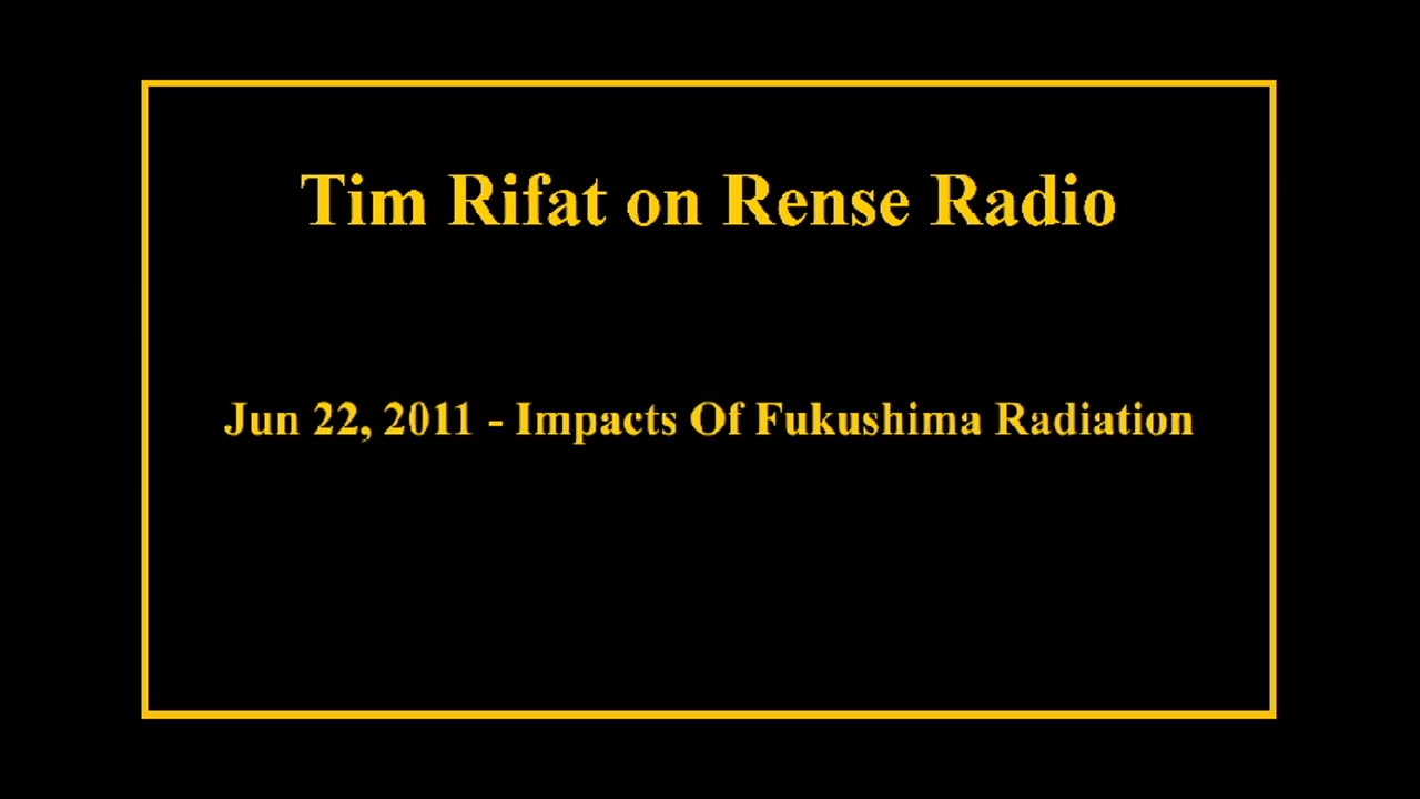 Jun 22 , 2011 - Impacts Of Fukushima Radiation