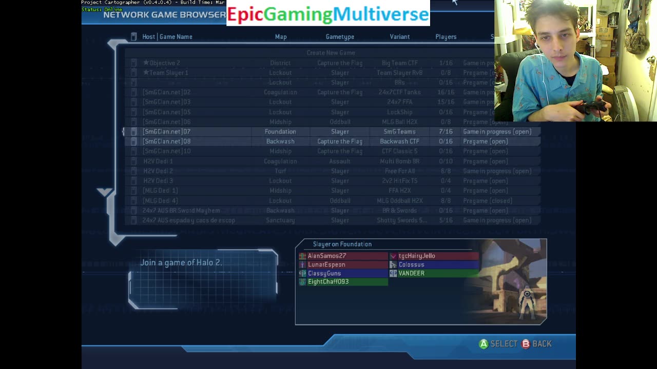 Halo 2 Online Multiplayer Match #1 With Live Commentary