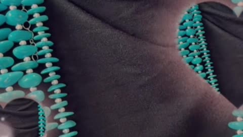 Natural raw turquoise round beads roll the Milky Way into a bead