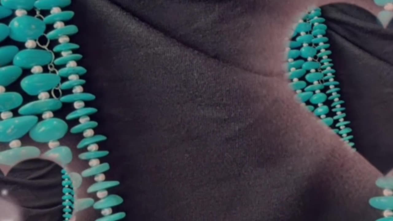 Natural raw turquoise round beads roll the Milky Way into a bead