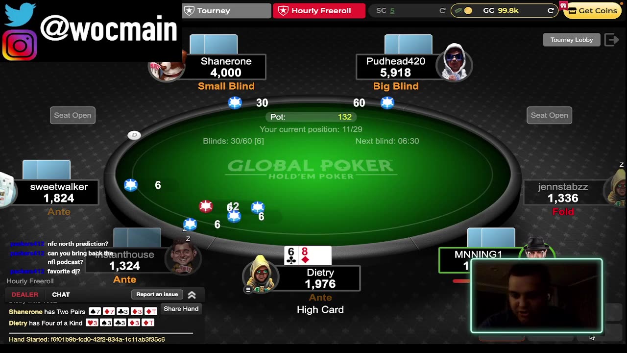 Big Four of a Kind To Save This Poker Tournament